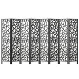 Darrahopens Furniture > Living Room Artiss Clover Room Divider Screen Privacy Wood Dividers Stand 8 Panel Black