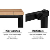 darrahopens Furniture > Living Room Artiss Coffee Side Table Laptop Desk Bedside Sofa End Tables Wooden Metal Frame