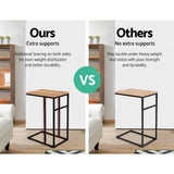 darrahopens Furniture > Living Room Artiss Coffee Side Table Laptop Desk Bedside Sofa End Tables Wooden Metal Frame