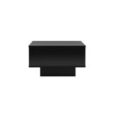 darrahopens Furniture > Living Room Artiss Coffee Table LED Lights High Gloss Storage Drawer Modern Furniture Black