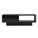 darrahopens Furniture > Living Room Artiss Coffee Table LED Lights High Gloss Storage Drawer Modern Furniture Black
