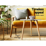 darrahopens Furniture > Living Room Artiss Coffee Table Round Side End Tables Bedside Furniture Wooden Scandinavian
