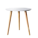 darrahopens Furniture > Living Room Artiss Coffee Table Round Side End Tables Bedside Furniture Wooden Scandinavian