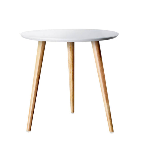 darrahopens Furniture > Living Room Artiss Coffee Table Round Side End Tables Bedside Furniture Wooden Scandinavian
