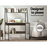 Darrahopens Furniture > Living Room Artiss Computer Desk Office Desks Study Table Workstation Bookshelf Storage