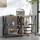 Darrahopens Furniture > Living Room Artiss Console Table Hallway Sofa Table Entry Desk Retro Metal Display Furniture