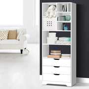 darrahopens Furniture > Living Room Artiss Display Drawer Shelf - White