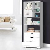 darrahopens Furniture > Living Room Artiss Display Drawer Shelf - White