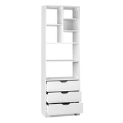 darrahopens Furniture > Living Room Artiss Display Drawer Shelf - White