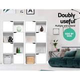 darrahopens Furniture > Living Room Artiss Display Shelf 8 Cube Storage 4 Door Cabinet Organiser Bookshelf Unit White