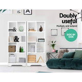darrahopens Furniture > Living Room Artiss Display Shelf Bookcase Storage Cabinet Bookshelf Bookcase Home Office White