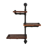 darrahopens Furniture > Living Room Artiss Display Shelves Bookshelf Pipe Shelf Rustic Industrial Floating Wall Shelves DIY Brackets