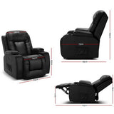 darrahopens Furniture > Living Room Artiss Electric Massage Chair Recliner Luxury Lounge Sofa Armchair Heat Leather