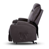 darrahopens Furniture > Living Room Artiss Electric Recliner Lift Chair Massage Armchair Heating PU Leather Brown