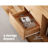 Darrahopens Furniture > Living Room Artiss Entertainment Unit Stand TV Cabinet Storage Drawer Shelf 180cm Wooden