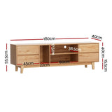 Darrahopens Furniture > Living Room Artiss Entertainment Unit Stand TV Cabinet Storage Drawer Shelf 180cm Wooden