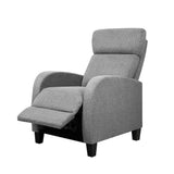 darrahopens Furniture > Living Room Artiss Fabric Reclining Armchair - Grey
