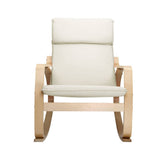 darrahopens Furniture > Living Room Artiss Fabric Rocking Armchair - Beige