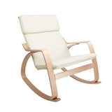 darrahopens Furniture > Living Room Artiss Fabric Rocking Armchair - Beige