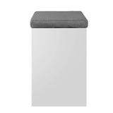 darrahopens Furniture > Living Room Artiss Fabric Shoe Bench with Storage Cubes - White