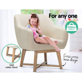 darrahopens Furniture > Living Room Artiss Fabric Tub Lounge Armchair - Beige