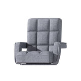 Darrahopens Furniture > Living Room Artiss Floor Sofa Bed Lounge Chair Recliner Chaise Chair Swivel Grey