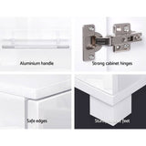 darrahopens Furniture > Living Room Artiss High Gloss Sideboard Storage Cabinet Cupboard - White
