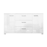 darrahopens Furniture > Living Room Artiss High Gloss Sideboard Storage Cabinet Cupboard - White