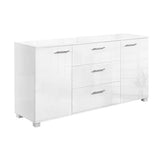 darrahopens Furniture > Living Room Artiss High Gloss Sideboard Storage Cabinet Cupboard - White