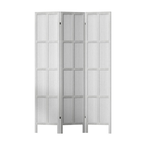 Darrahopens Furniture > Living Room Artiss Jade Room Divider Screen Privacy Wood Dividers Stand 3 Panel White