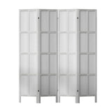 Darrahopens Furniture > Living Room Artiss Jade Room Divider Screen Privacy Wood Dividers Stand 4 Panel White