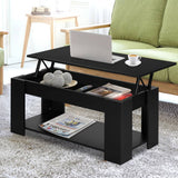 darrahopens Furniture > Living Room Artiss Lift Up Top Coffee Table Storage Shelf Black