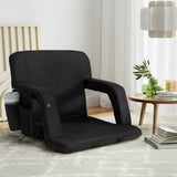 Darrahopens Furniture > Living Room Artiss Lounge Sofa Bed With Armrest Heated Floor Recliner Futon Couch Folding Chair Cushion