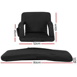 Darrahopens Furniture > Living Room Artiss Lounge Sofa Bed With Armrest Heated Floor Recliner Futon Couch Folding Chair Cushion