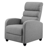 darrahopens Furniture > Living Room Artiss Luxury Recliner Chair Chairs Lounge Armchair Sofa Fabric Cover Grey