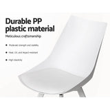 Darrahopens Furniture > Living Room Artiss Lylette Dining Chairs Cafe Chairs PU Leather Padded Seat Set of 2 White