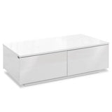 darrahopens Furniture > Living Room Artiss Modern Coffee Table 4 Storage Drawers High Gloss Living Room Furniture White
