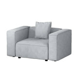 Darrahopens Furniture > Living Room Artiss Modular Sofa Chaise Set 1-Seater Grey