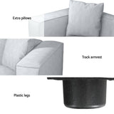 Darrahopens Furniture > Living Room Artiss Modular Sofa Chaise Set 3-Seater Grey