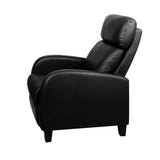 darrahopens Furniture > Living Room Artiss PU Leather Reclining Armchair - Black