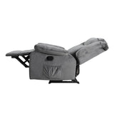 Darrahopens Furniture > Living Room Artiss Recliner Chair Electric Massage Chair Velvet Lounge Sofa Heated Grey