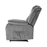 Darrahopens Furniture > Living Room Artiss Recliner Chair Electric Massage Chair Velvet Lounge Sofa Heated Grey