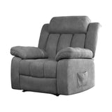 Darrahopens Furniture > Living Room Artiss Recliner Chair Electric Massage Chair Velvet Lounge Sofa Heated Grey