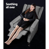 darrahopens Furniture > Living Room Artiss Recliner Chair Luxury Lounge Armchair Single Sofa Couch Fabric Grey