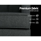 darrahopens Furniture > Living Room Artiss Rocking Armchair Feeding Chair Fabric Armchairs Lounge Recliner Charcoal