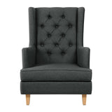 darrahopens Furniture > Living Room Artiss Rocking Armchair Feeding Chair Fabric Armchairs Lounge Recliner Charcoal