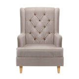 darrahopens Furniture > Living Room Artiss Rocking Armchair Feedining Chair Fabric Armchairs Lounge Recliner Beige
