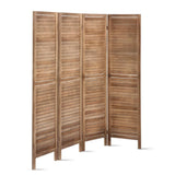 darrahopens Furniture > Living Room Artiss Room Divider Privacy Screen Foldable Partition Stand 4 Panel Brown