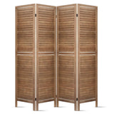 darrahopens Furniture > Living Room Artiss Room Divider Privacy Screen Foldable Partition Stand 4 Panel Brown