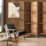 darrahopens Furniture > Living Room Artiss Room Divider Privacy Screen Foldable Partition Stand 4 Panel Brown